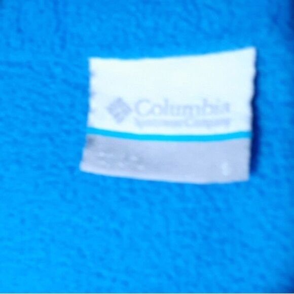 Columbia blue fleece jacket s zipper front fall winter classic athleisure top - Picture 5 of 7